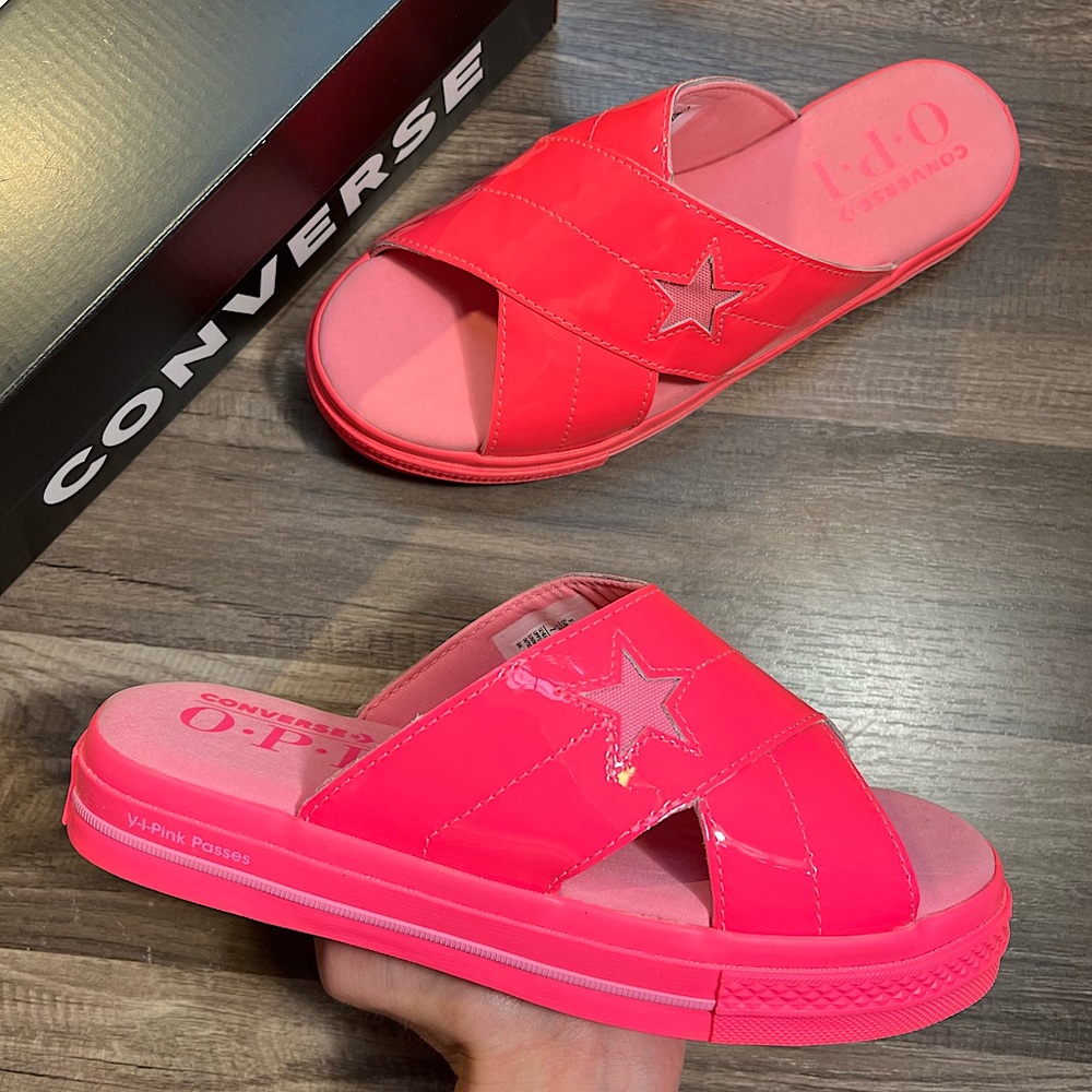 Converse One Star Slide Hyper Pink